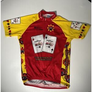 Go For The Gorge High Roller Poker Colorado Cycle Cycling Jersey Mens Large